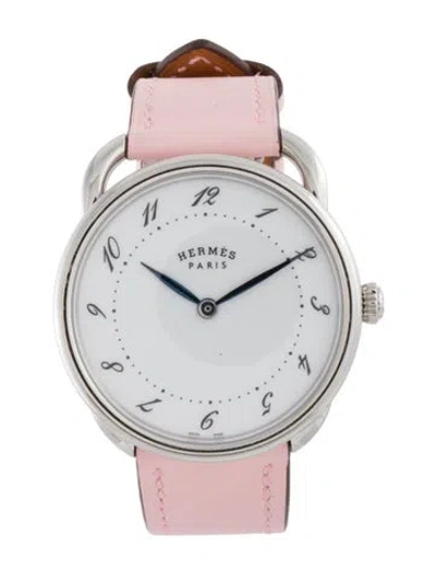 Pre-owned Hermes Arceau Watch In Multi