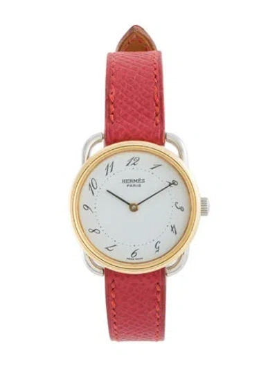 Pre-owned Hermes Arceau Watch In Multi
