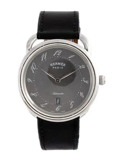 Pre-owned Hermes Arceau Watch In Multi