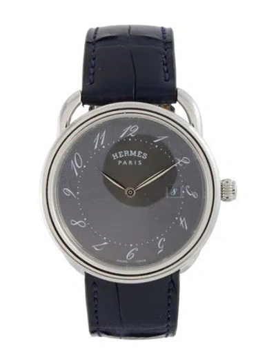 Pre-owned Hermes Arceau Watch In Multi