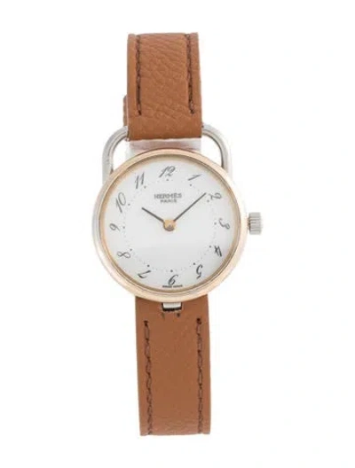 Pre-owned Hermes Arceau Watch In Multicolor