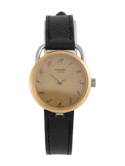 Pre-owned Hermes Arceau Watch In Multicolor
