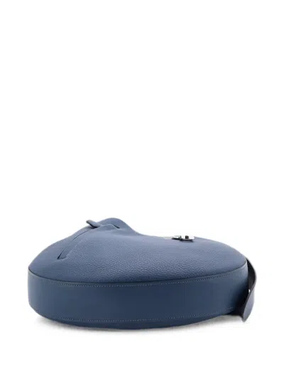 Pre-owned Hermes Arcon Bag Togo And Swift Hobo Bag In Blue
