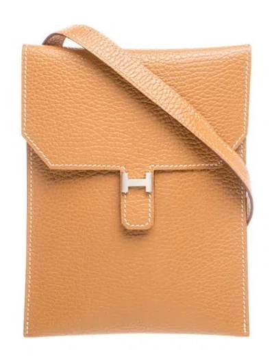 Pre-owned Hermes Ardennes Amelie Ii Pochette In Neutrals