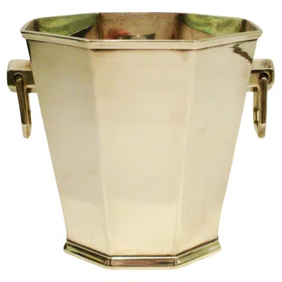 Pre-owned Hermes Art Deco / Modernist Style. Hermès Ice Bucket / Bottle Cooler. In Sand
