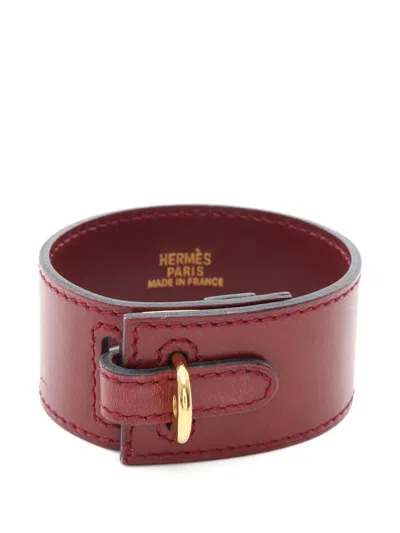 Pre-owned Hermes Artemis Bracelet In Red