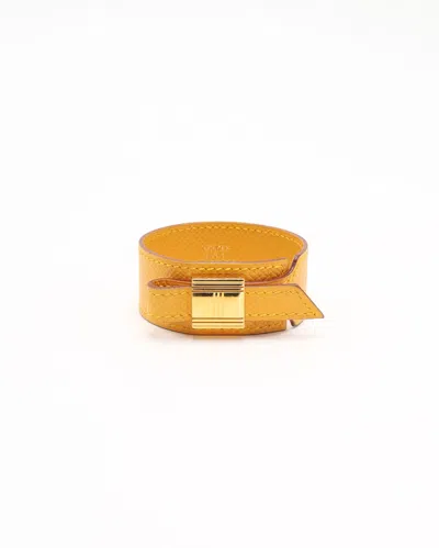 Pre-owned Hermes Hermès Artemis Bracelet In Yellow