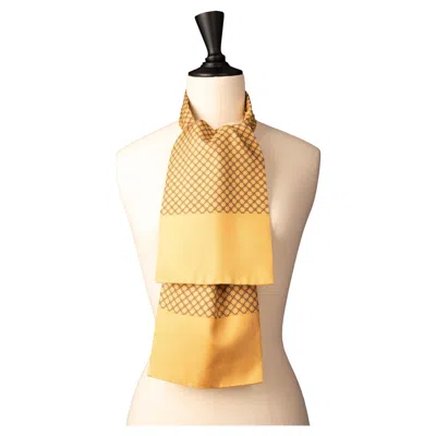 Pre-owned Hermes Ascot Tie By Jean-louis Dumas 1980 In Orange