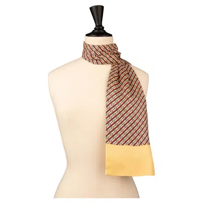 Pre-owned Hermes Ascot Tie By Jean-louis Dumas 1980 In Sand