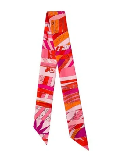 Pre-owned Hermes Astrologie Nouvelle Silk Twilly Scarf In Multi