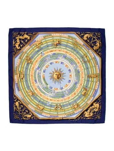 Pre-owned Hermes Astrologie Silk Scarf In Multi
