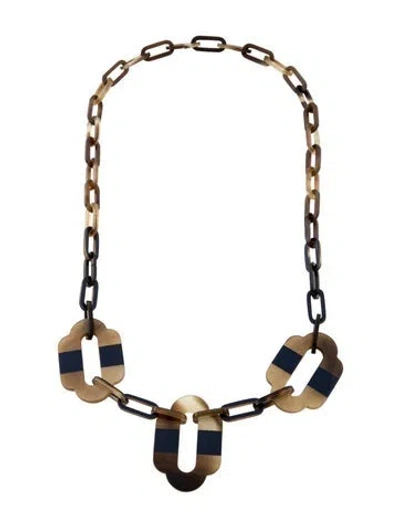Pre-owned Hermes Attelage Long Necklace, 27" In Multicolor