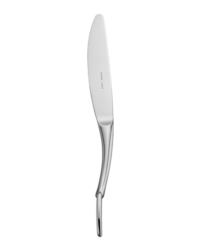 Hermes Attelage Steel Dinner Knife In Silver