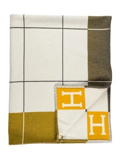 Pre-owned Hermes Avalon Iii Blanket