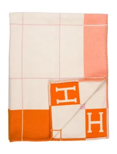 Pre-owned Hermes Avalon Iii Throw Blanket