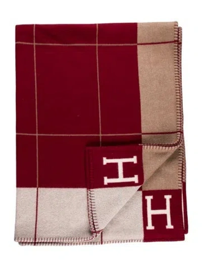 Pre-owned Hermes Avalon Iii Throw Blanket