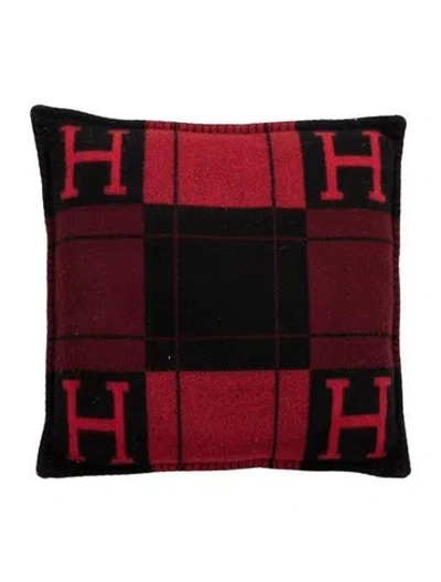 Pre-owned Hermes Avalon Throw Pillow In Multi