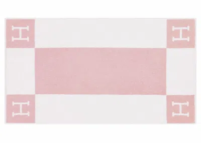 Pre-owned Hermes Avalon Towel In Rose Lilas