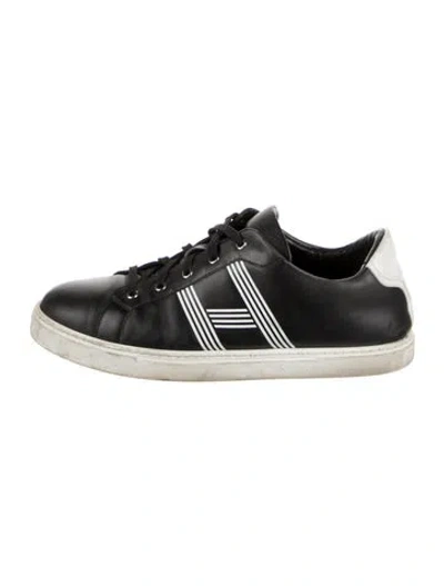 Pre-owned Hermes Avantage Sneakers In Black