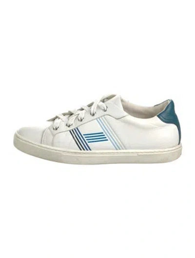 Pre-owned Hermes Avantage Sneakers In White