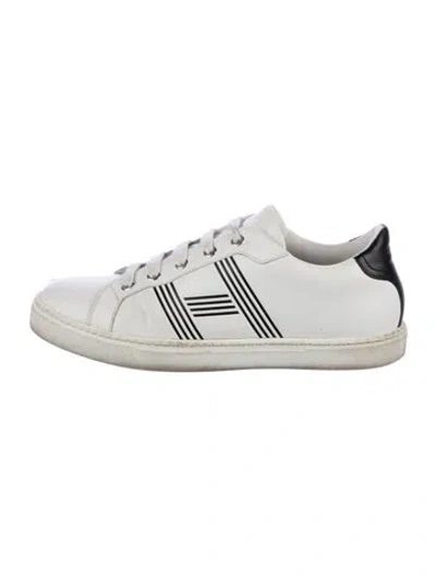 Pre-owned Hermes Avantage Sneakers In White