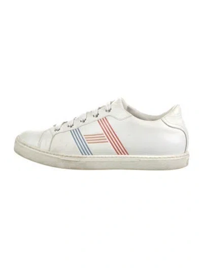 Pre-owned Hermes Avantage Sneakers In White