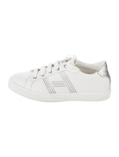 Pre-owned Hermes Avantage Sneakers In White