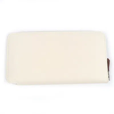 Pre-owned Hermes Azap Epsom Leather Long Wallet (bi-fold) ()