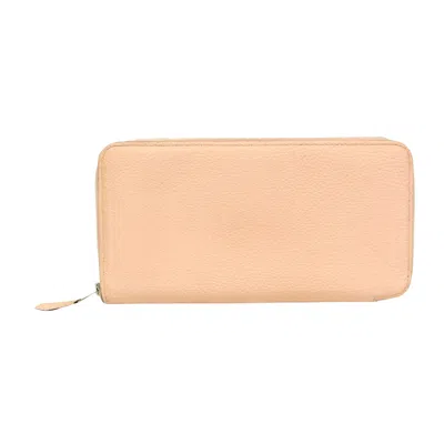 Pre-owned Hermes Hermès Azap Pink Leather Wallet  ()
