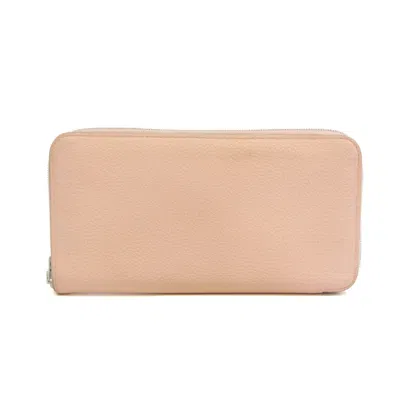 Pre-owned Hermes Hermès Azap Pink Leather Wallet  ()