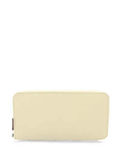 Pre-owned Hermes Azap Silk In Wallet In Neutral