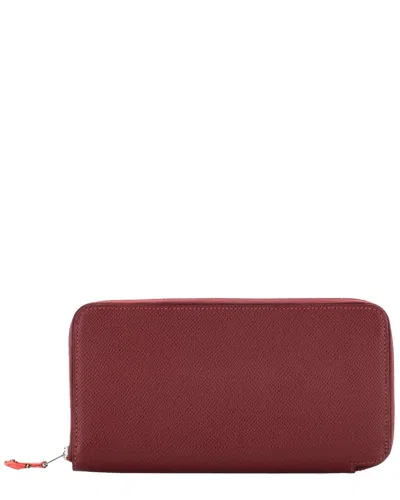 Pre-owned Hermes Hermès Azap Zip Around Wallet Silk'in Epsom Long (authentic Pre-loved)