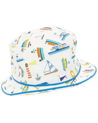 Pre-owned Hermes Hermès Baby 2022 Boat Print Baby Hat (authentic Pre-loved)