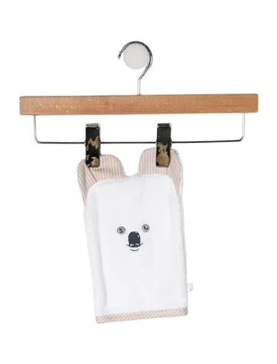 Pre-owned Hermes Baby Koala Washcloth In Neutrals