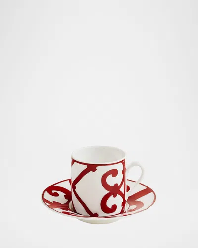 Pre-owned Hermes Balcon Coffee Cup & Saucer
