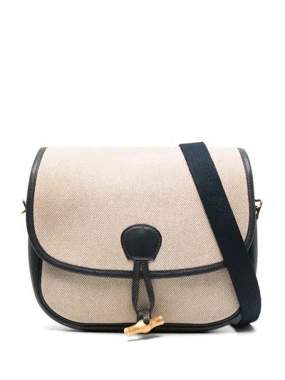 Pre-owned Hermes Balle De Golf Leather Shoulder Bag In Neutral