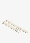 Hermes Band Apple Watch Double Tour 42mm Hapi In Craie Swift Leather In White