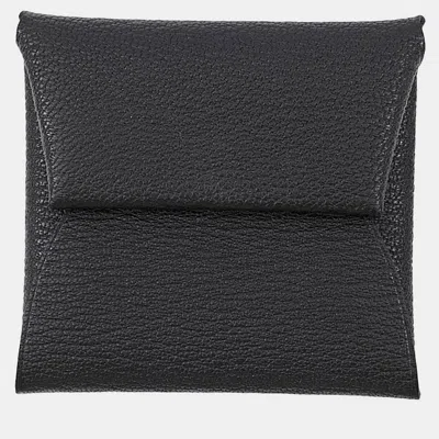 Pre-owned Hermes Bastia Black Chevre Myzore Goatskin