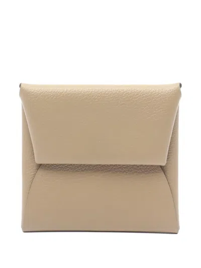 Pre-owned Hermes Bastia Coin Purse In Neutral