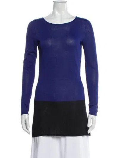 Pre-owned Hermes Bateau Neckline Sweater In Multi