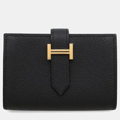 Pre-owned Hermes Bean Mini Black Epsom
