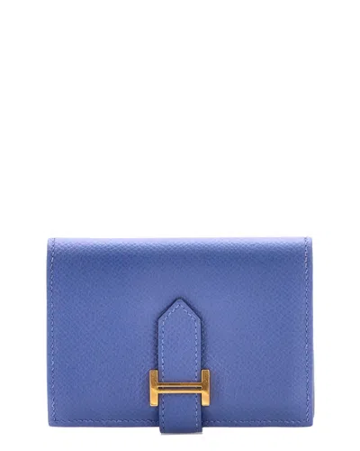 Pre-owned Hermes Hermès Bearn Card Case Epsom (authentic Pre-loved)