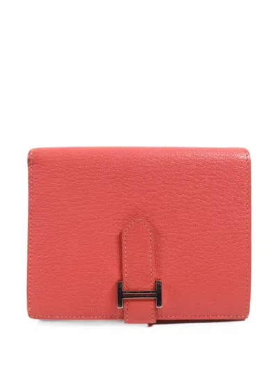 Hermes Bearn Compact Wallet In Purple