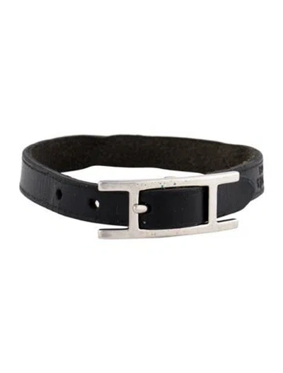 Pre-owned Hermes Behapi Bracelet In Black
