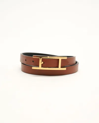 Pre-owned Hermes Hermès Behapi Double Tour Bracelet