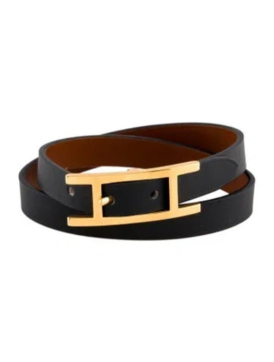 Pre-owned Hermes Behapi Double Tour Bracelet In Multi