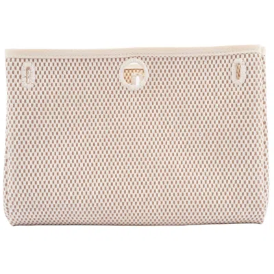 Pre-owned Hermes Beige Canvas Clutch Bag ()