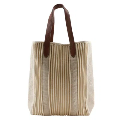 Pre-owned Hermes Beige Canvas Tote Bag ()