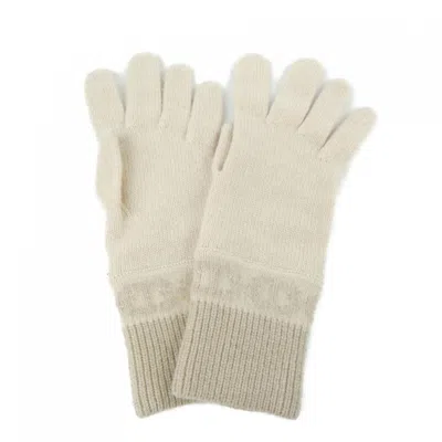 Pre-owned Hermes Beige Cashmere Warm Gloves () In Sand
