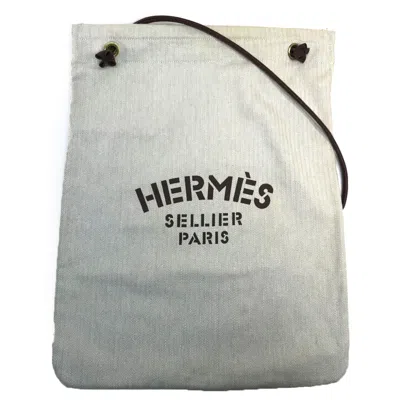 Pre-owned Hermes Beige Cloth Shoulder Bag ()